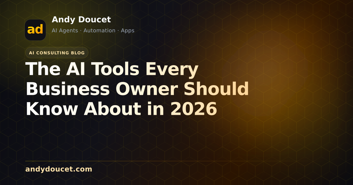 The AI Tools Every Business Owner Should Know About in 2026 featured image