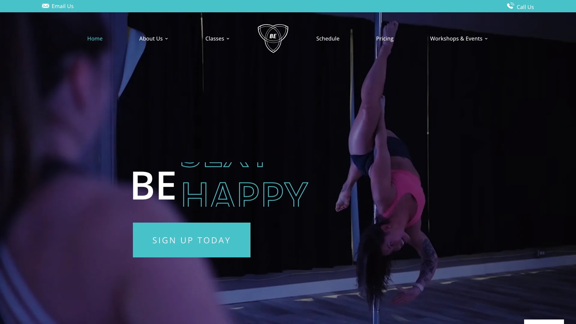 Bliss Be Fit website screenshot