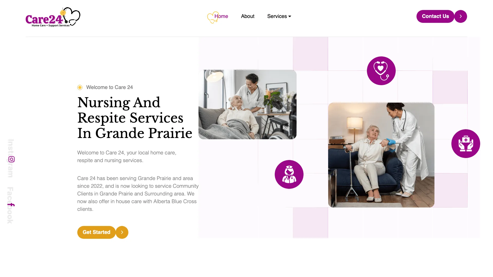 Care 24 GP website screenshot