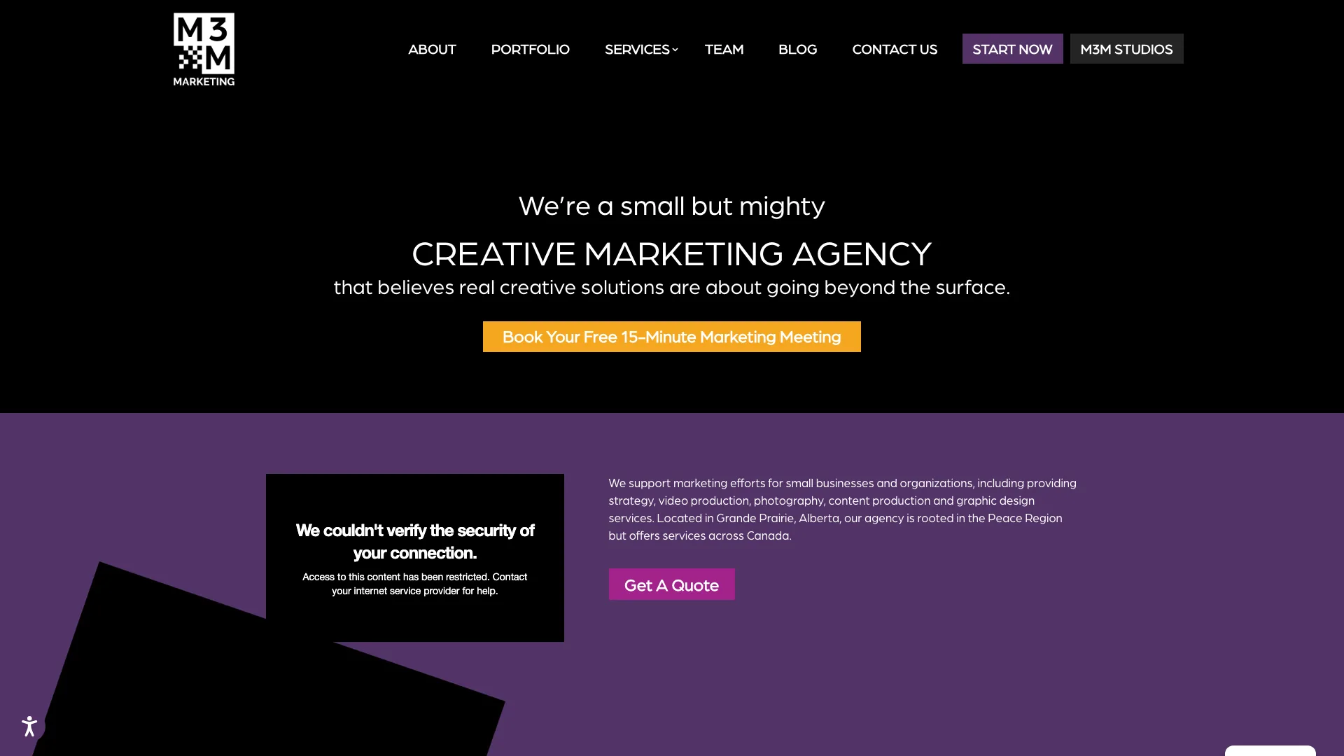 M3M Marketing website screenshot